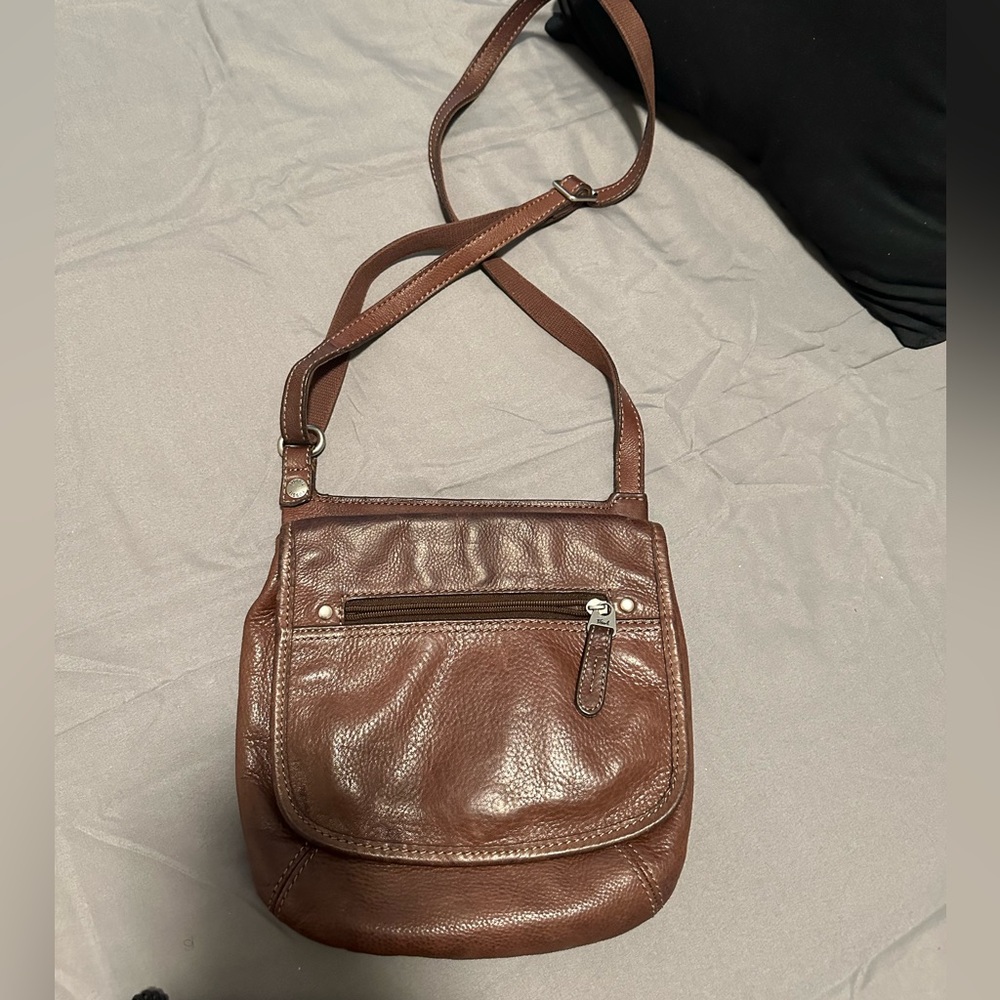 Fossil | brown leather bag | cross body